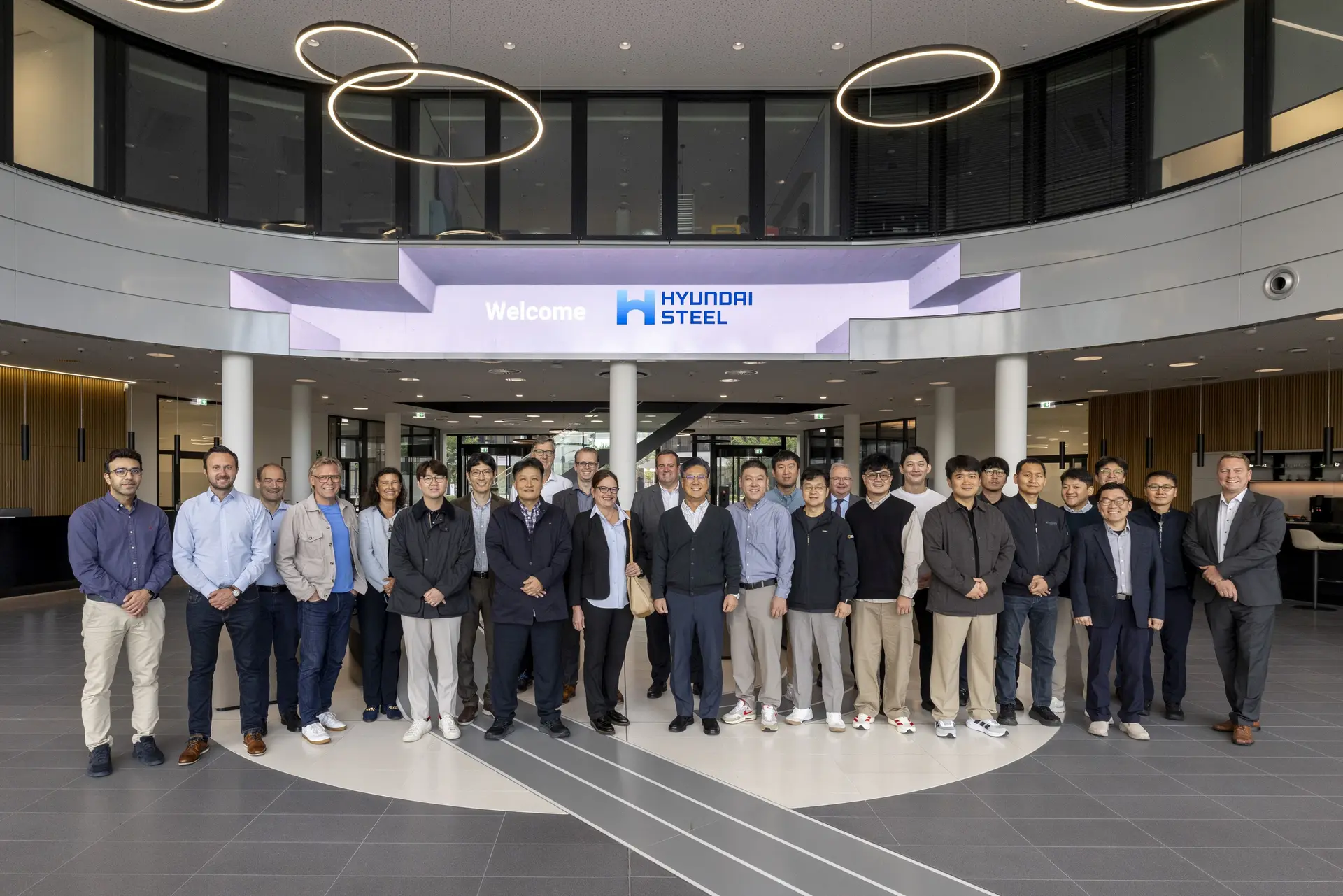 SMS group image for the May 11, 2026 Hyundai-POSCO Louisiana Steel rolling-mill technology order.