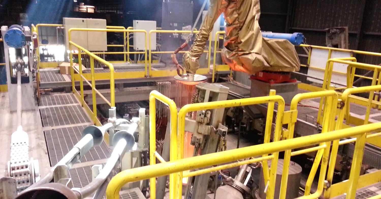 Robotics applications for and rolling mills SMS group GmbH